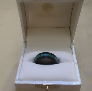 Wooden & Turquoise Ring